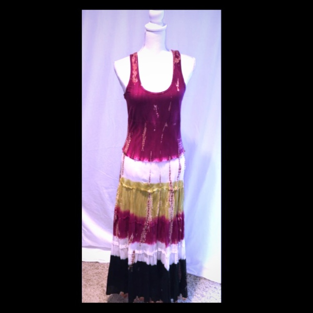 Tie-dye Maxi Dress - Gorgeous Colors!